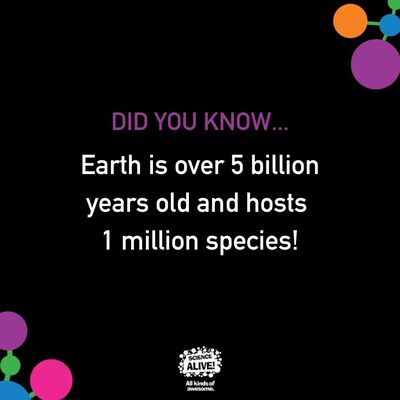Did you know... 🌏️⁠
⁠
#funfact #didyouknow #sciencealive #allkindsofawesome